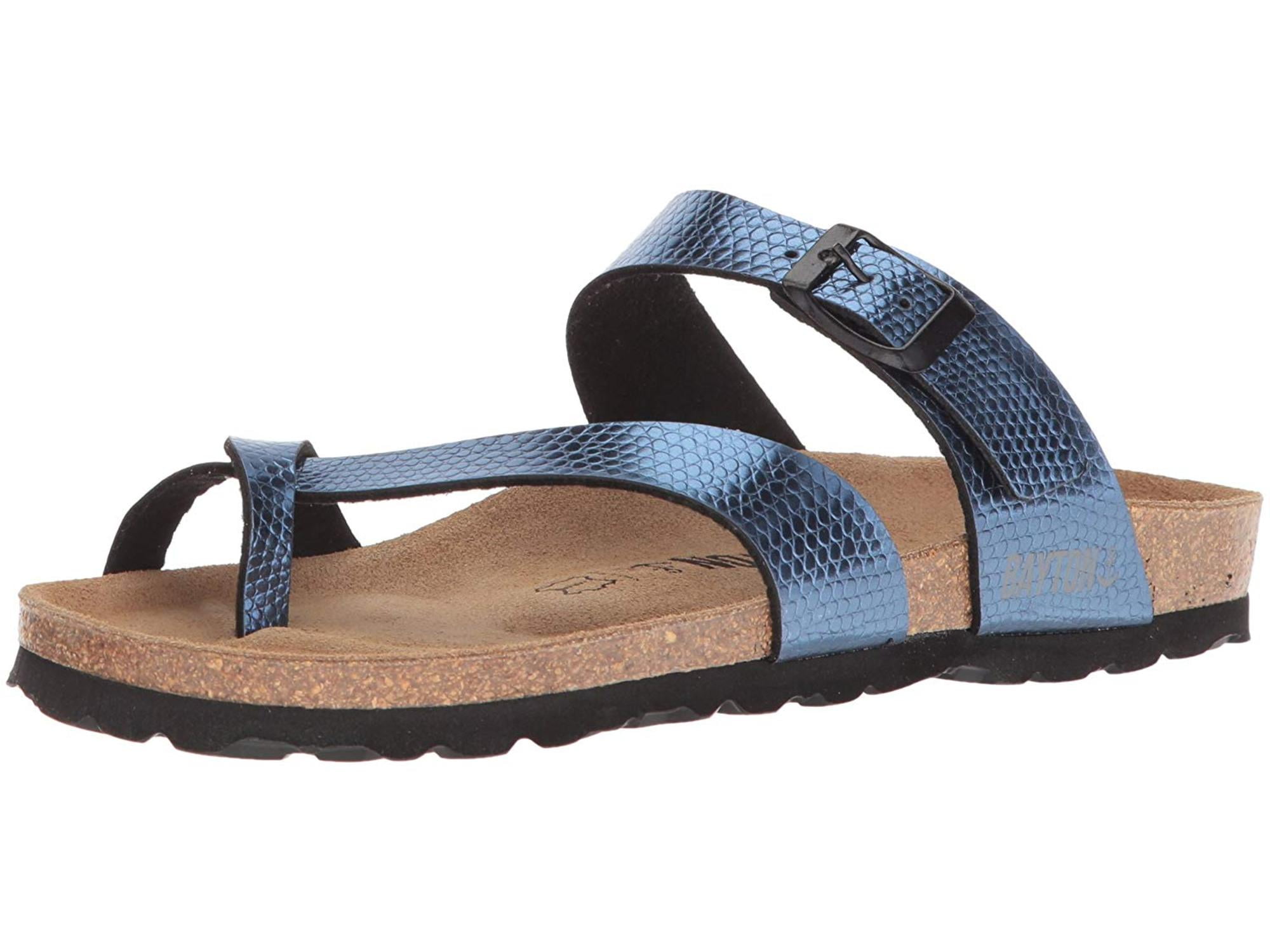 Bayton Womens Diane Split Toe Casual Slide Sandals