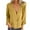 Yellow, variant on 2025 New Fashion Plus Size Women's Casual Loose Solid Button Up T-shirt Long Sleeved V-neck Top/shirt