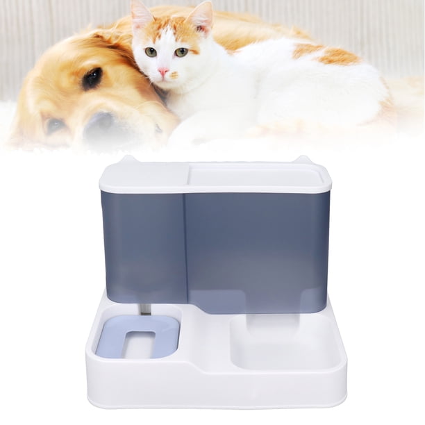 Dispensador De Agua Para Alimentador De Mascotas, Ventana De Visualización Transparente Automática, Elegante Alimentador De Alimentos Secos Para Gatos, Cubierta A Prueba De Polvo
