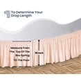 thumbnail image 5 of SGI Bedding Round Bed Skirt |Wrap Around Microfiber Bed Skirt | Fade Resistant, Wrinkle Free, Anti-static, Decorative, Extra Storage Space, Clutter-Free | 76" Diameter / 18" Drop, Peach, 5 of 8