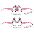 thumbnail image 7 of 6pcs Pink Merry Christmas Paper Glasses,Christmas  Party Quirky Children Adults Photo Props Decoration Supplies (A-6pcs), 7 of 7