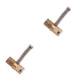 thumbnail image 3 of Yuarrent Sillines de puente de bajo, piezas de repuesto prácticas para guitarra, tornillo de montaje, sillín de cuerda fija roscado a prueba de óxido, 3cm 2piezas Yuarrent CBP464238, 3 of 5