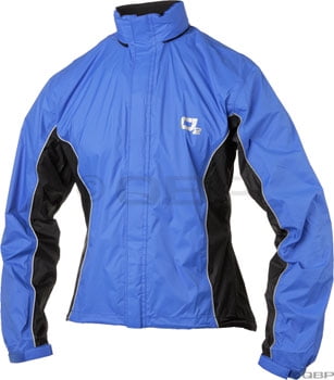 O2 Rainwear Primary Rain Jacket with Hood: Royal Blue MD by O2 Rainwear