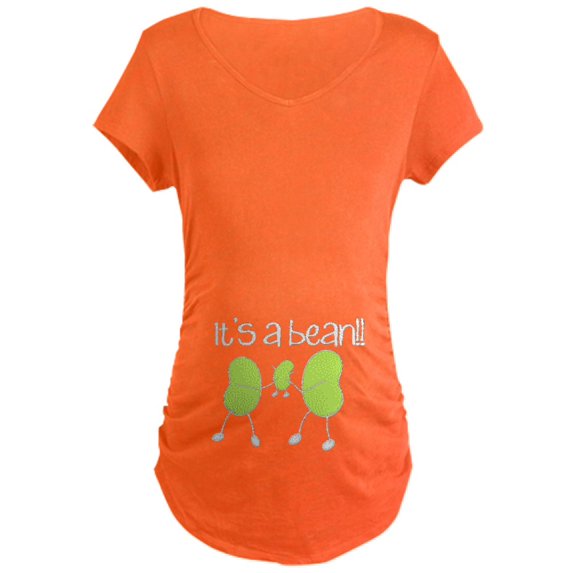 CafePress - Baby Bean Maternity Dark T Shirt - Maternity Dark T-Shirt