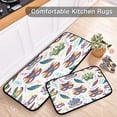 thumbnail image 6 of Coolnut 2 Pieces Colorful Carnival Masks Kitchen Rugs and Mats Set Absorbent Soft Kitchen Mats for Floor Non-Slip Kitchen Mat Doormat Set, 19.7"x47.2"+19.7"x27.6" Home Decor Gifts, 6 of 7