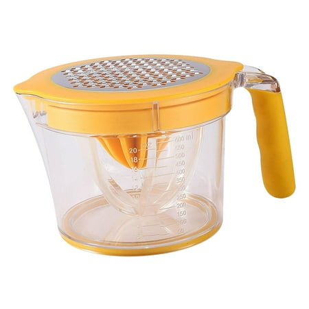 

Mini Manual r Grind Ginger Filter Egg Whites Juice Extractor Fruit Lemon Hand Press Simple Operation - Yellow