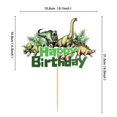 thumbnail image 2 of Decoración para tartas Ercadio Wild Dinosaur, feliz cumpleaños, 24 unidades, 2 of 8