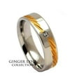 thumbnail image 3 of Kevin Wedding Band Ring 6mm Stainless Steel Mens Womens Ginger Lyne Collection, 3 of 3