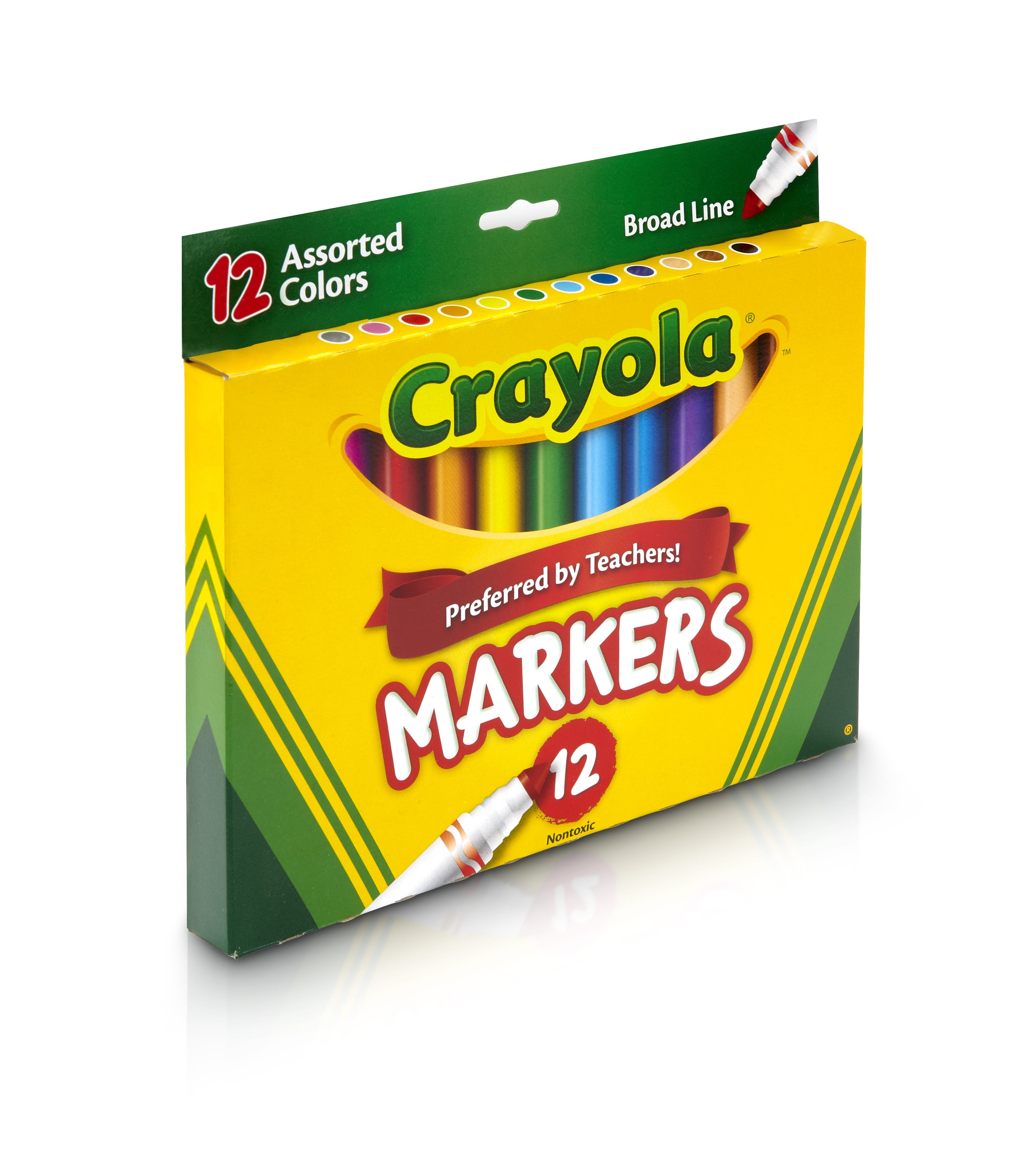 Crayola Broad Line Markers - Orange (12ct), Markers for Kids, Bulk School  Supplies for Teachers, Nontoxic, Marker Refill with Reusable Box