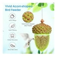 thumbnail image 4 of Bird Feeder Outdoor Hanging, Acorn Shaped Wild Bird Feeders for Yard Garden, Squirrel Proof Metal Cage Feeder, Durable Iron Mesh Seed Dispenser, 4 of 9