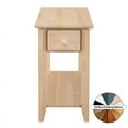 thumbnail image 4 of Alder Wood Chairside Table in Natural - Built in the USA, 4 of 5