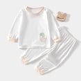 thumbnail image 2 of UAYOTSE Toddler Boys Long Sleeve Top and Pants 2-Piece Outfit Set, Casual Fall Winter Pajama and Loungewear Suit Size 3-6 Months, 2 of 5