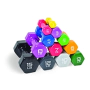 CAP Barbell Vinyl Coated Dumbbells, 12 Pound Pair