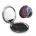 thumbnail image 1 of Qekee Monster High Print Compact Makeup Mirror Folding Mini Pocket Mirror Portable Hand Mirror Double-Sided 2 x 1x Magnification for Woman Girls-Round Shape, 1 of 9
