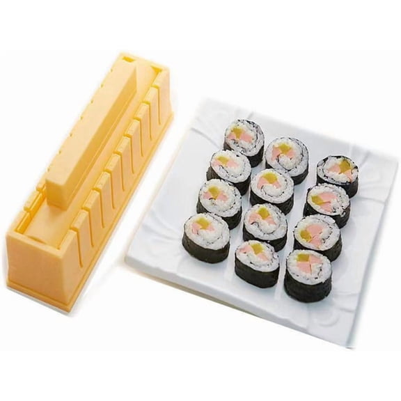 Sushi Maker, Sushi DIY Mold Set - Easy Sushi Making Kit, Help to Make Round Shaped Sushi