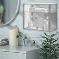 thumbnail image 4 of LSLJS Desktop Combination Stacking Divider Cosmetic Organizer Bathroom Transparent Nail-Less Wall Mounted Display Toiletries Box Large Opening Designs Home Accessories Gifts for Women/Men, 4 of 6