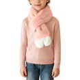 thumbnail image 7 of BXJX Girls Fleece Scarf, Lightweight Casual Warm Thick Neck Warmer for Winter Pink Size Free Size, 7 of 7
