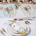thumbnail image 2 of Cloth Napkins Set of 2 - 20x20 Inches, Spring Flowers Washable Reusable Table Napkins, Watercolor Sunflowers Daisy Butterflies Wood Soft & Absortbent Dining Napkin for Party Wedding Hotel Restaurant, 2 of 8