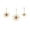 Gold, variant on Zeckos Brass Metal Bursting Star Hanging Ornaments Set of 3 Rope Hangers