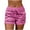 Q-Pink1, variant on Babysbule Women Yoga Shorts Fashion Women Tummy Control Drawstring Casual Pocket Loose Printed Sports
