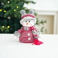 thumbnail image 6 of UYUH Christmas Plush Snowman Doll with Hat Holiday Tabletop Decor, Festive Display Ornament for Mantel, Ideal Christmas Gift, 6 of 9