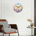 thumbnail image 3 of Battery Operated Analog Wall Clocks Non-Ticking Silent Modern Clock Decorative for Home,Office-Beautiful Spring Meadow With Colorful Wildflowers(14inch), 3 of 4