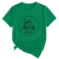thumbnail image 5 of WeikingpWomens Tshirts Graphic Summer Tops Girl's Trip 2025 T Shirt Women's Fashion Round Neck Casual Short Sleeves Casual Tops for Women Green M, 5 of 5