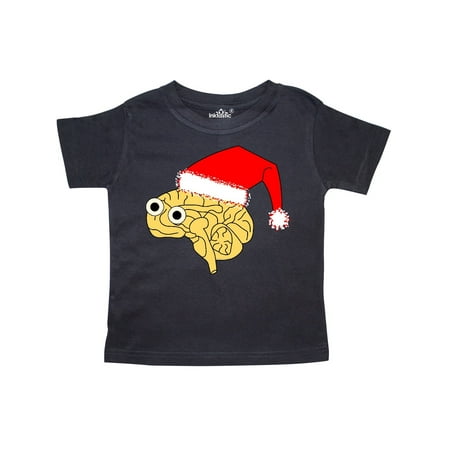 

Inktastic Santa Hat Brain Gift Toddler Boy or Toddler Girl T-Shirt