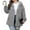 Gray, variant on WTOBBY Plus Size Women's Thin Waterproof Running Jacket Hooded Long Sleeve Lightweight Windbreaker Outdoor Sports Coat Fleece Lined Quick Dry for Hiking Travel,Gray L