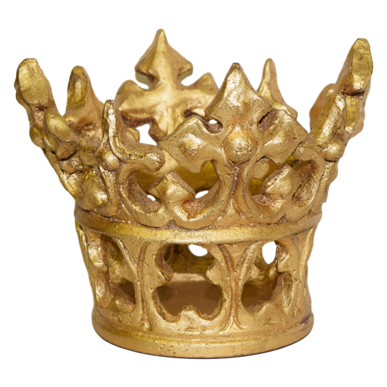 Craft Tex Hm881gl Gold Leaf Crown Basket Walmart Com Walmart Com