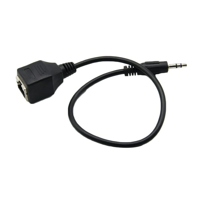 3.5mm Male to RJ45 Female Ethernet LAN Jack Adapter Cable Touch Control Devices Network Audio Extension Cord
