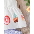 thumbnail image 6 of Wassery Baby Girls Clothes 6M 9M 12M 18M 24M 2T 3T Toddler Summer Casual Outfits Sleeveless Ice Cream Print Vest Tops + Dot Print Loose Shorts + Head Band, 6 of 8