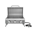NXR Stainless Steel 3 Burner Portable Propane Gas Grill for Small