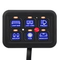 thumbnail image 3 of Panel de control táctil LED AUTICO DIMBLABLE, Panel LED de 6 Pandillas Conexión Estable Conexión Estable Resistente A la Vida útil, 3 of 7