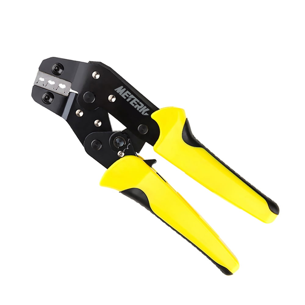 Meterk 4 in 1 Cable Wire Crimping Tool Cord End Terminal Ratchet Crimper Pliers 