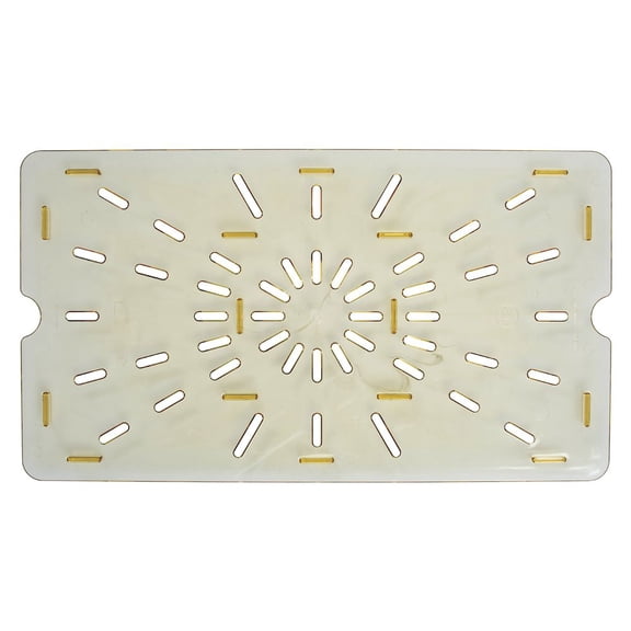 cambro 1/1 gn high heat drain shelf, 6pk, amber, 10hpd-150