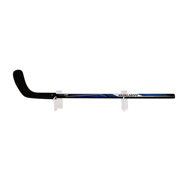 Deluxe Clear Acrylic Hockey Stick Wall Mount Bracket (A023-H-SS)