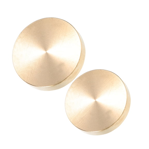 GOOHOCHY  2 Pcs Brass Wax Seal Stamp Head Replacements Accessories Envelope Heads Golden