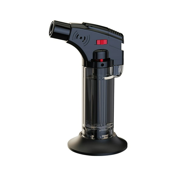 Tengw Butane Lighter, Kitchen Torch Lighter, Cooking Refillable Torch with Adjustable Flame and Safe Lock, Super Strong Blue Flame Torch for Desserts, BBQ, Kitchen