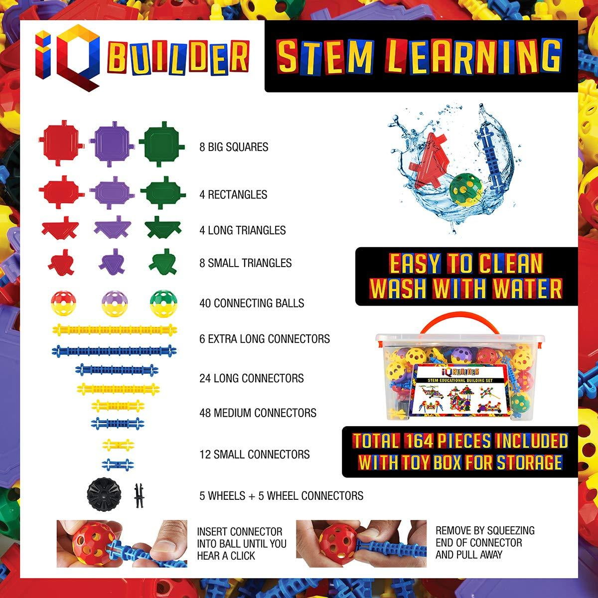 IQ BUILDER STEM LEARNING 156 PIECES 