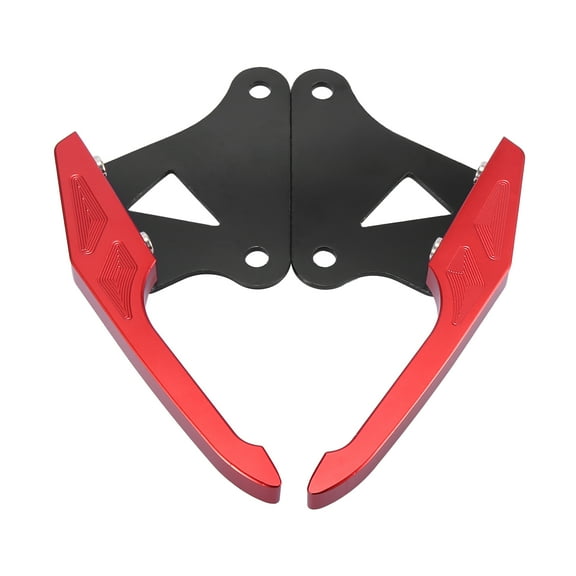 1 Pair Motorbike Rear Seat Pillion Passenger Grab Rail Bars Handle Armrest Trim Red for Honda MSX125 M3