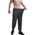 thumbnail image 5 of ANUFER Mens Stretchy Loose Fit Casual Track Pants Outdoor Lightweight Thin Sweatpants Plus Size Dark Grey SN070869 3XL, 5 of 7