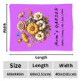 thumbnail image 4 of Personalized Custom Throw Blanket for Mom, Customizable with Her All Children's Names, Perfect Mother’s Day and Birthday Gifts, Lavender, 60X40 Inches., 4 of 9