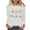 White 3, variant on Cmfcve Women's Athletic Undershirts Vintage Printed Pullover Sports Shirt Halloween Crew Neck Long Sleeve Sweatshirt