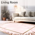 thumbnail image 2 of ODIKA 2'x3' Machine Washable Non-Slip Area Rug, Palace Inspired Vintage Jewel Tone Accessory High Traffic Rug with Pad, Gold, 703198, 2 of 8