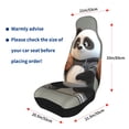 thumbnail image 4 of Sikiie Cartoon Pandas Basketball Car Seat Protector 2 Pack Car Seat Cushion Mat, Car Seat Covers for SUV, Truck, Van, 4 of 7