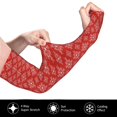 thumbnail image 2 of Balery Red White Snowflakes Mangas Refrescantes para Brazos para Hombre y Mujer – Transpirables y Absorbentes de Humedad para Mujeres, Hombres y Niños, 2 of 7
