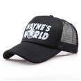 thumbnail image 1 of Gorra con visera de Wayne's World, gorra para el sol, gorra de hip hop, gorra de béisbol estampada para hombres y mujeres, 1 of 6
