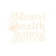 thumbnail image 2 of Camiseta de manga corta con cuello redondo y estampado de algodón de 220 g para hombre, con mensaje "Mental Health Matters", moda de verano, 2 of 7