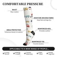 thumbnail image 2 of Pofeuu Colorful Trains Print Compression Socks for Women & Men Circulation - Best Support for Nurses,Running,Athletic,Sports, 2 of 7